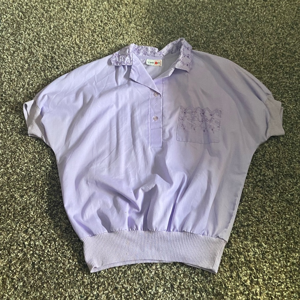 purple blouse
